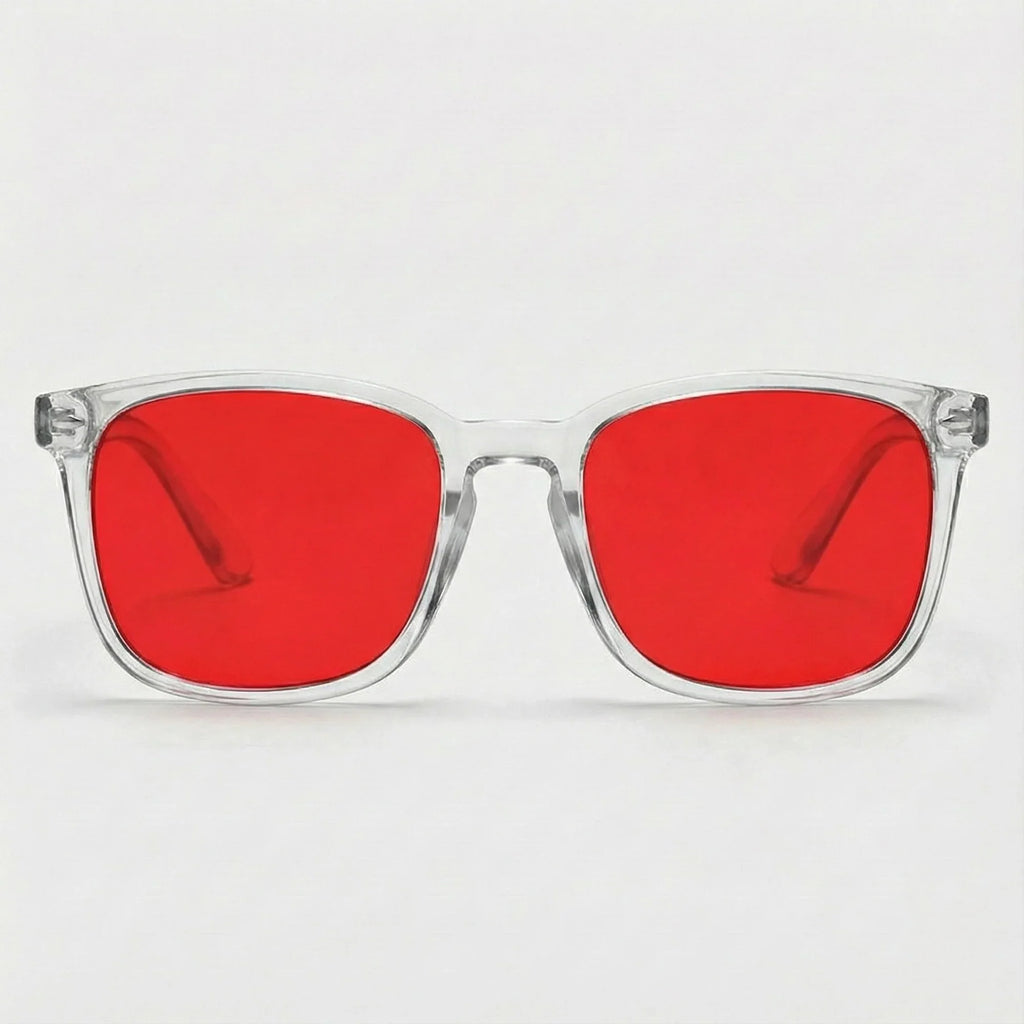 Franklin Frames| Transparent Red Lens Blue Light Blocker.
